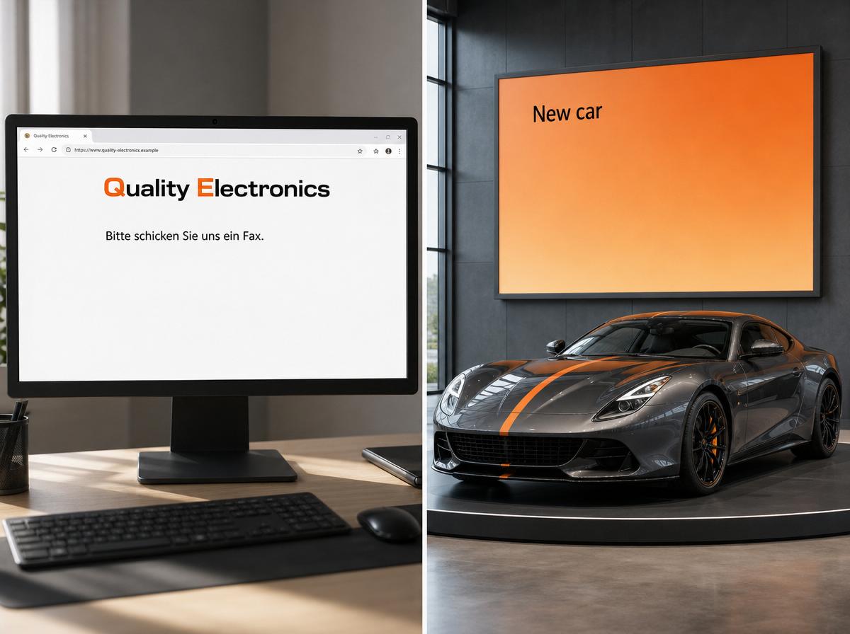 Elektronik wie Sportwagen bewerben